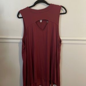 Torrid burgandy tank top. Super soft knit